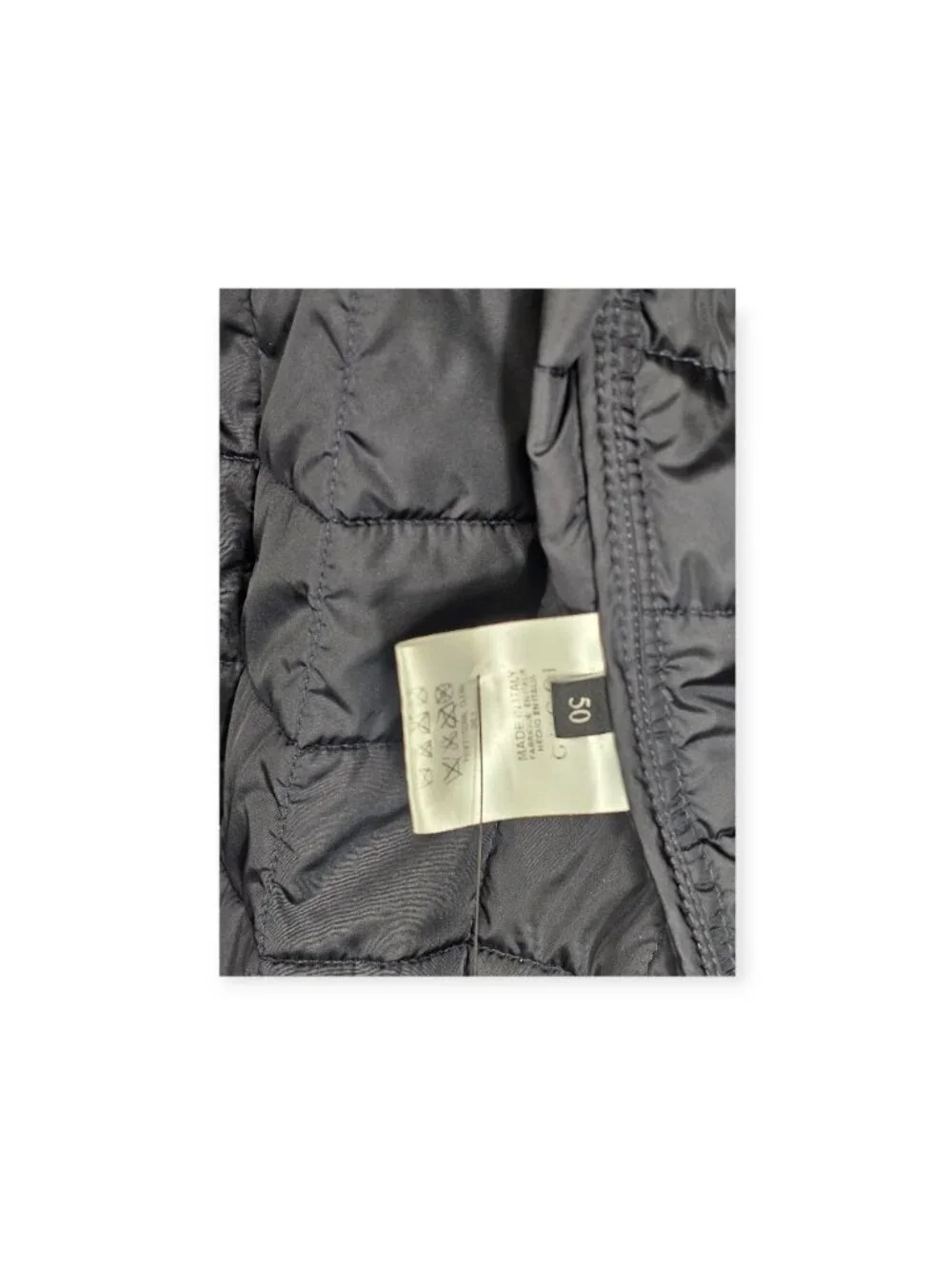 Gucci Mens Quilted Bomber Jacket Navy Blue Brown Suede Trim IT 50 US 40 Italy